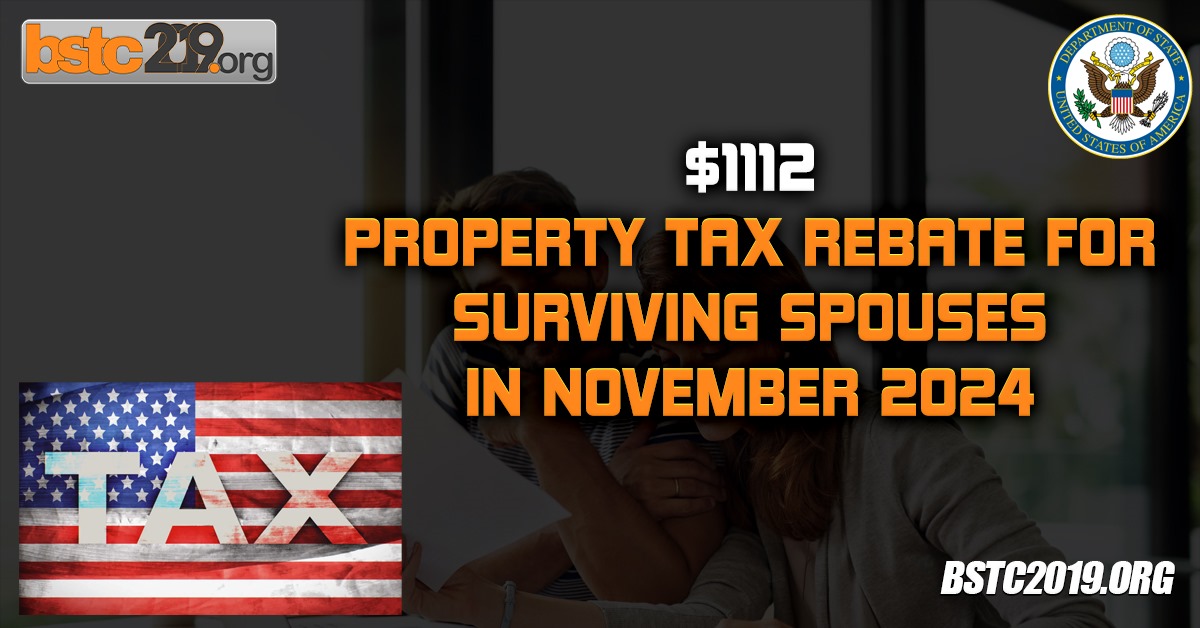 $1112 Property Tax Rebate For Surviving Spouses