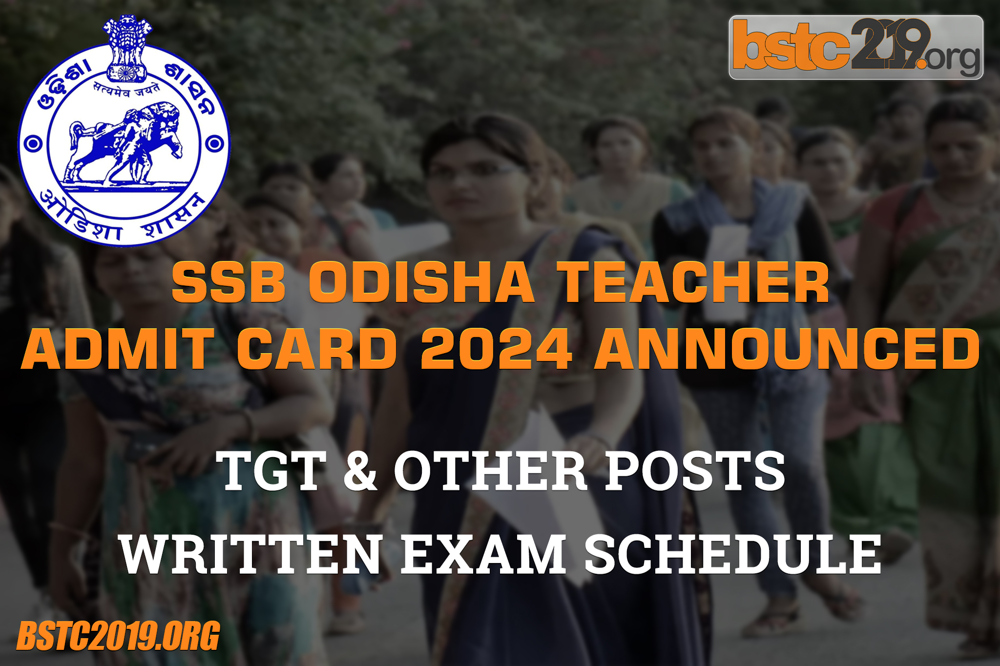 odisha ssb tgt admit card 2024