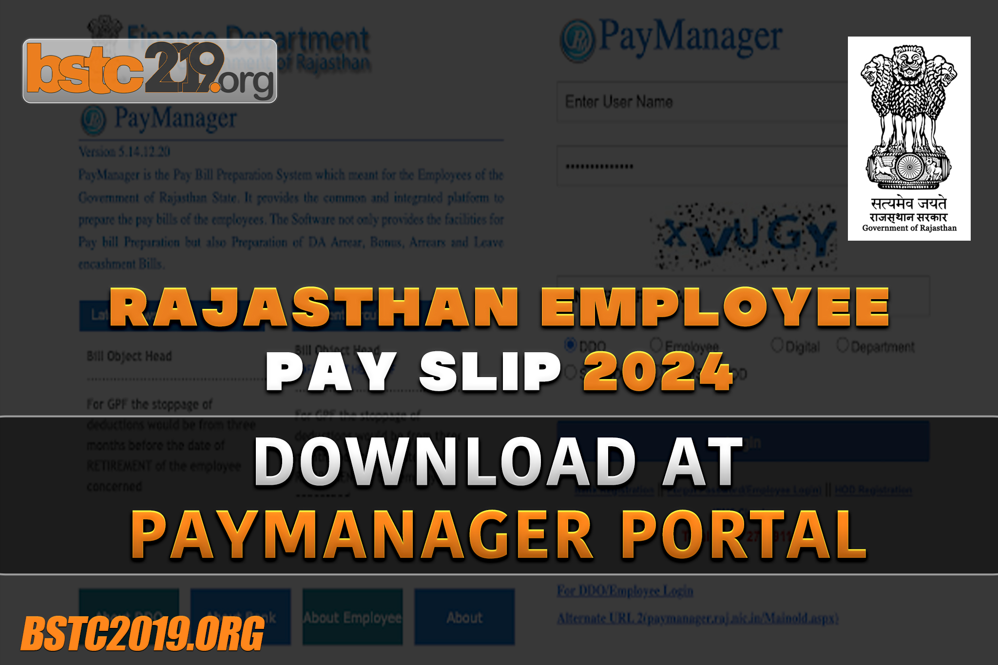 Rajasthan Employee Pay Slip 2024