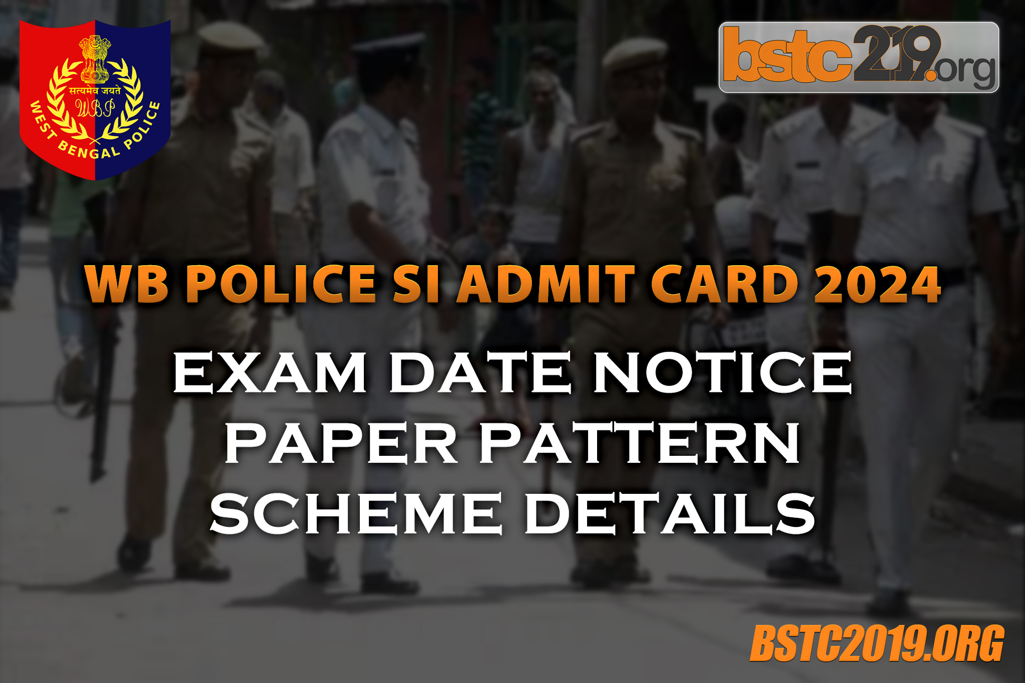 WB Police SI Admit Card 2024