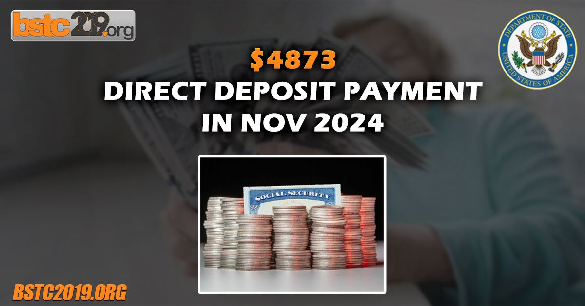 $4873 Direct Deposit Payment In Nov 2024