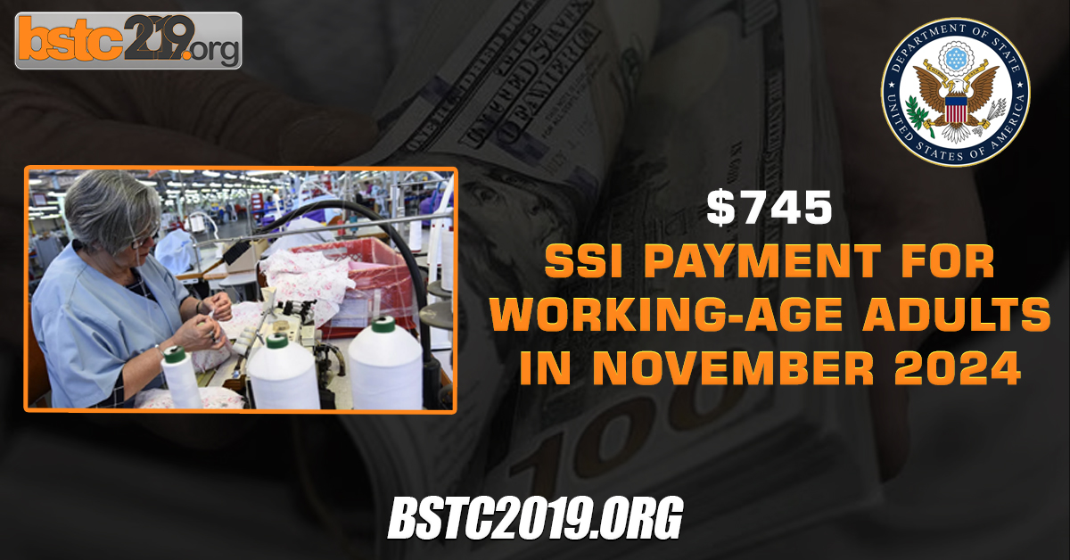 $745 SSI Payment for Working-Age Adults in November 2024