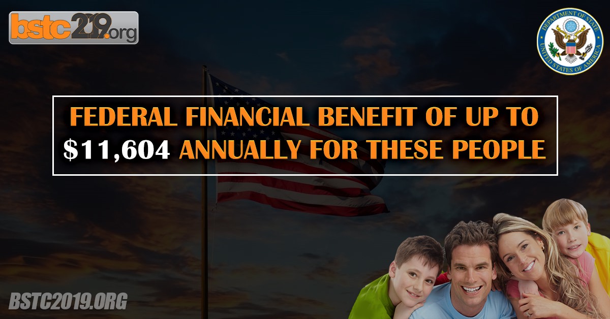 Federal Financial Benefit Of Up To $11604 Annually