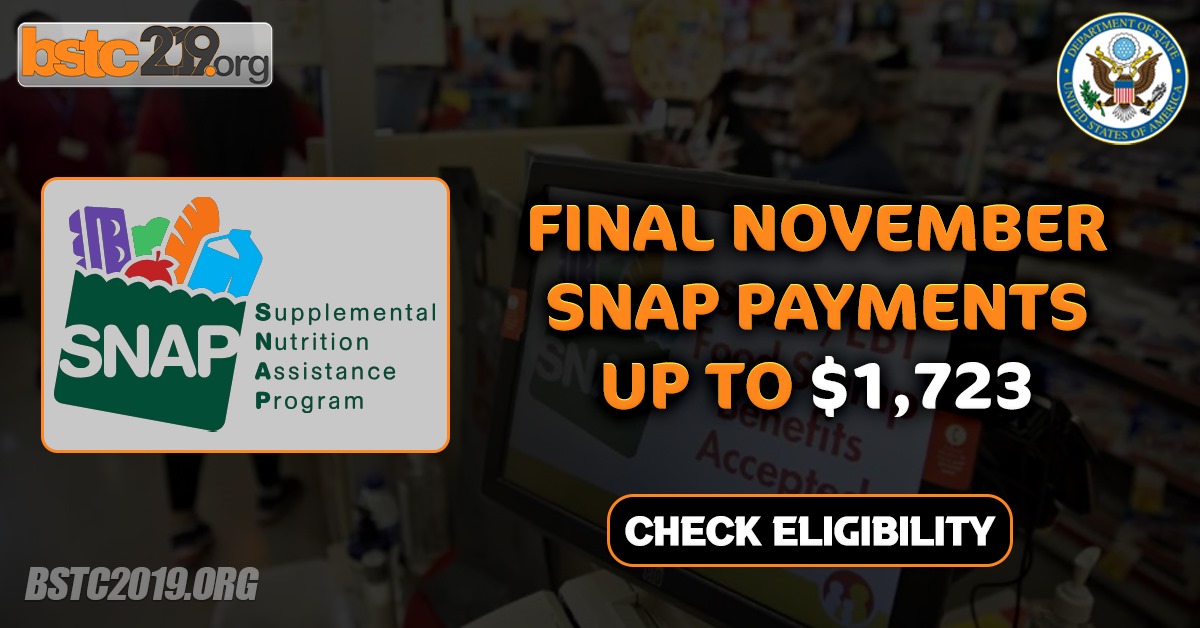 Final November SNAP Payments Up To $1723