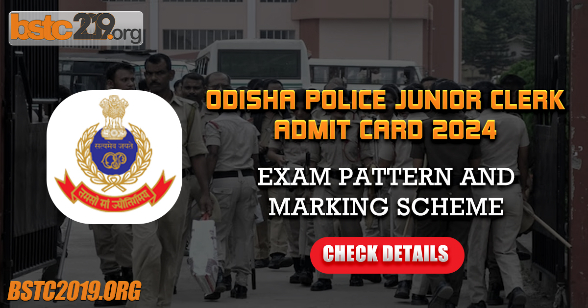 Odisha Police Junior Clerk Admit Card 2024