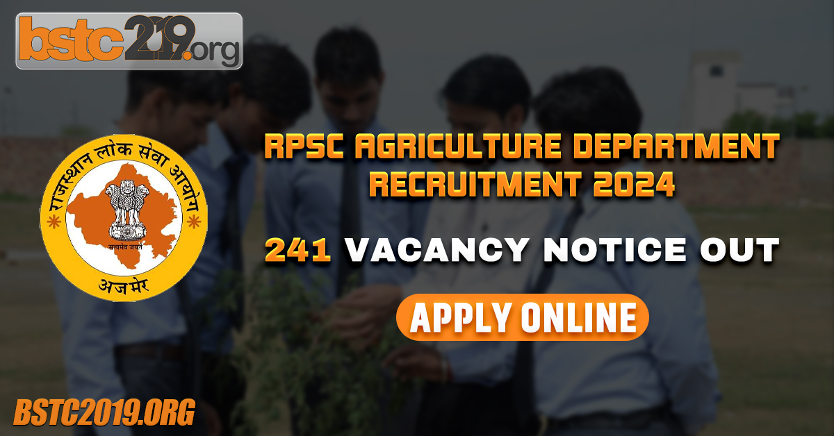 RPSC Agriculture Department Recruitment 2024