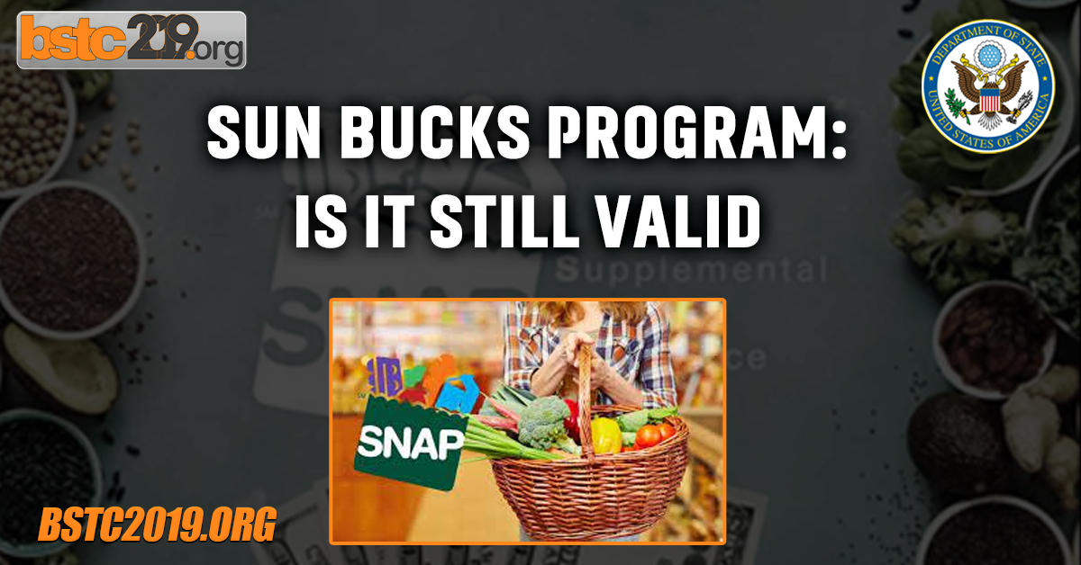 SUN Bucks Program Is It Still Valid