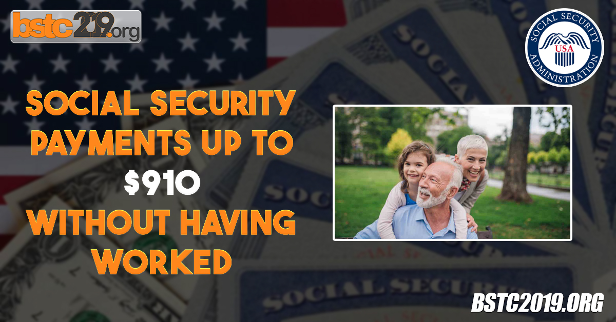 Social Security Payments Up To $910 Without Having Worked