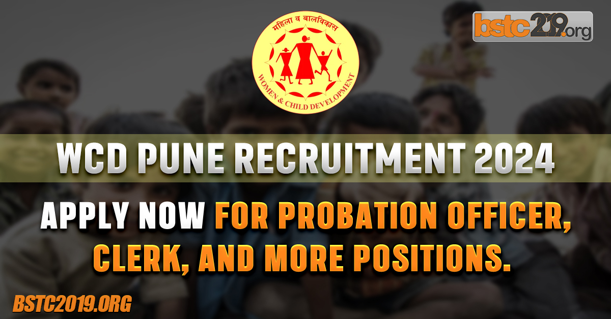 WCD Pune Recruitment 2024